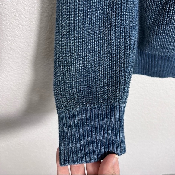 J McLaughlin Dusty Blue Long‎ Sleeve Knit Sweater Size Medium - Picture 3 of 7